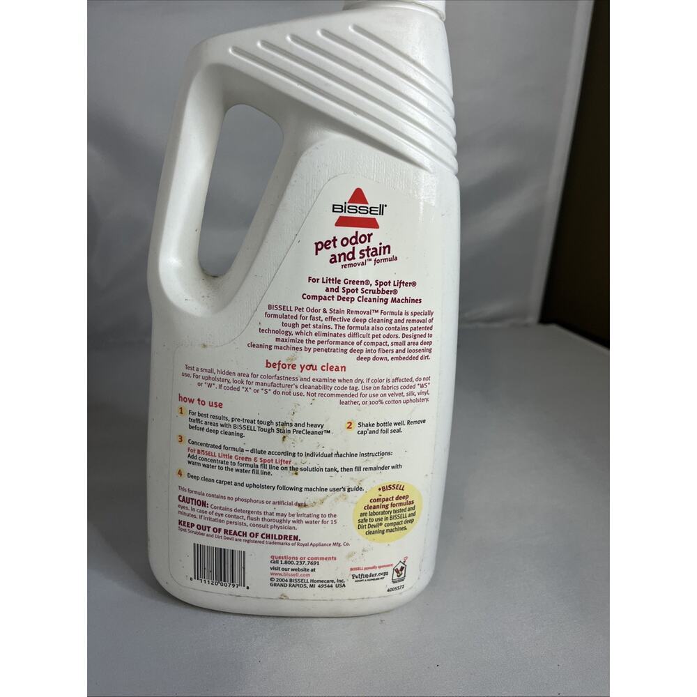 BISSELL 64oz Pet Odor & Stain Carpet Upholstery Cleaner For Little GreenMachine - Picture 4 of 7